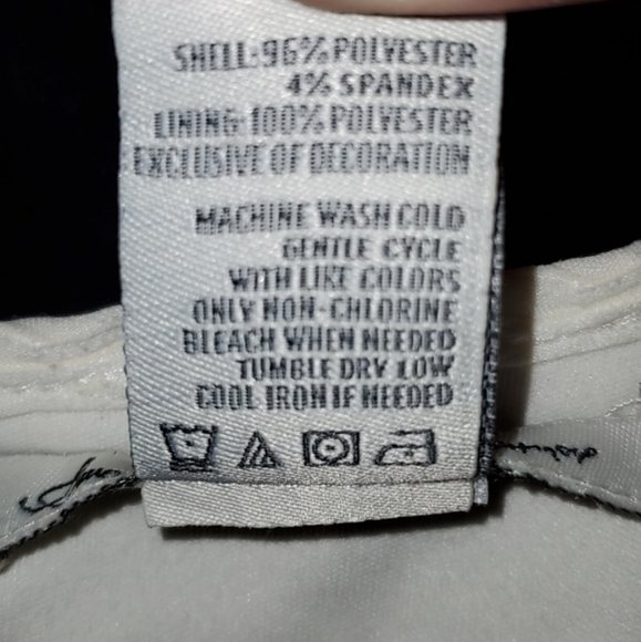 Short off white spring dress. Sleevless. Size large. - Picture 6 of 6